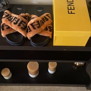 Fendi Fur Slides
